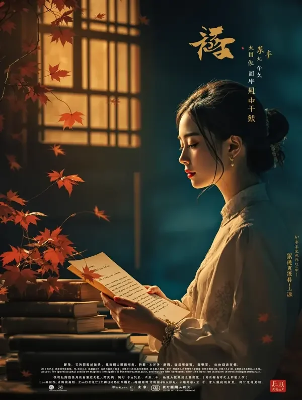 天堂的邮箱 - 星芽短剧 短剧《天堂的邮箱》复古风海报封面
